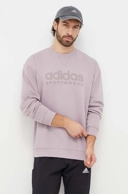 adidas bluza męska kolor fioletowy z nadrukiem IW1192