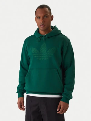 adidas Bluza Monogram Infill KD0403 Zielony Regular Fit