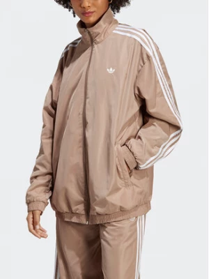 adidas Bluza Oversized Track Top IP7143 Brązowy Loose Fit