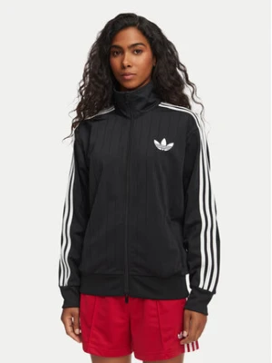 adidas Bluza Pinstripe Firebird KS6786 Czarny Loose Fit