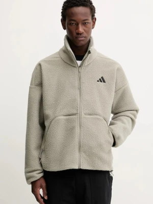 adidas bluza polarowa City Tech męska kolor zielony gładka KB1199