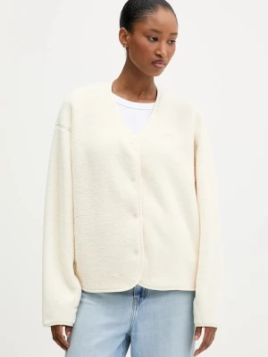 adidas bluza polarowa Future Icons damska kolor beżowy gładka KB5234