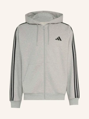 Adidas Bluza Rozpinana Essentials Z Trzema Paskami grau SZARY