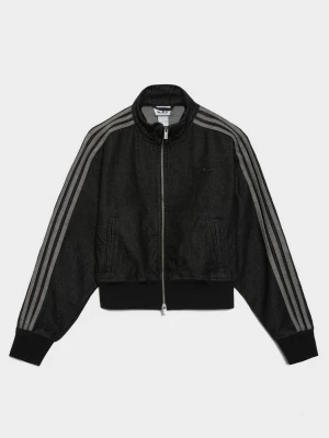 adidas Kurtka Rozpinana Firebird Denim czarny