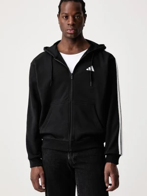 adidas bluza rozpinana z kapturem męska bawełniana Essentials czarny