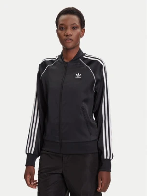 adidas Bluza SST adicolor Satin JZ6733 Czarny Regular Fit