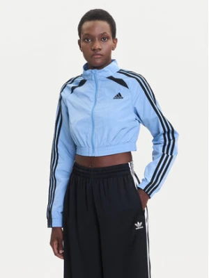 adidas Bluza Teamgeist adicolor JZ8277 Błękitny Slim Fit