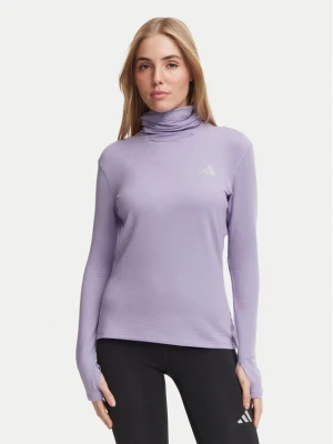 adidas Bluza techniczna Adi365 Running Essentials Winterized KV4284 Fioletowy jasny Slim Fit