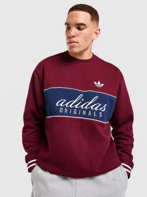 adidas Bluza Terrace Oz Crew bordowy