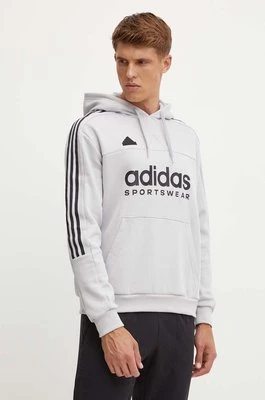 adidas bluza Tiro męska kolor szary z kapturem z nadrukiem IW5939