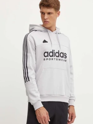 adidas bluza Tiro męska kolor szary z kapturem z nadrukiem IW5939