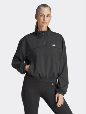 adidas Bluza Train Essentials HZ5636 Czarny Loose Fit