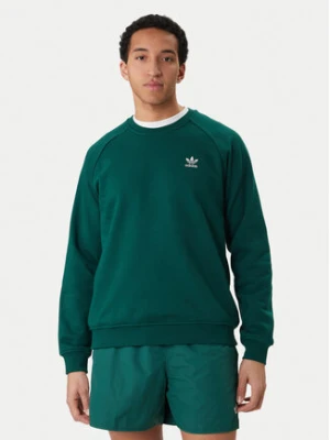 adidas Bluza Trefoil Essentials KD1319 Zielony Regular Fit
