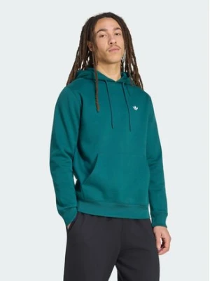 adidas Bluza Trefoil Essentials KV9317 Zielony ciemny Regular Fit