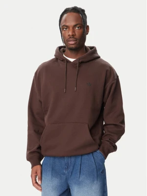 adidas Bluza Trefoil Essentials LL1058 Brązowy ciemny Loose Fit