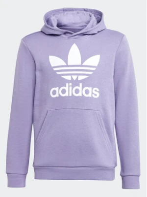 adidas Bluza Trefoil Hoodie IB9983 Fioletowy Regular Fit