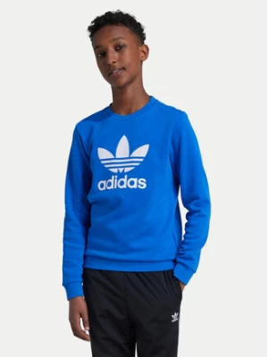 adidas Bluza Trefoil IY7438 Niebieski Regular Fit