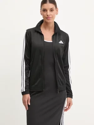 adidas bluza W 3S TT TRIC damska kolor czarny z aplikacją JC8889