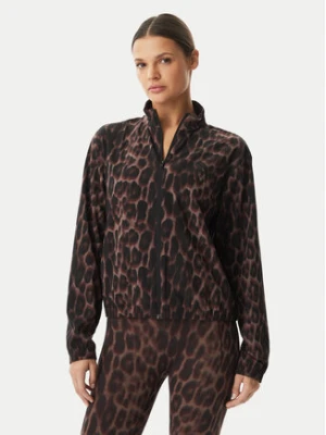 adidas Bluza Workout Essentials Leopard Woven KD7612 Brązowy Regular Fit