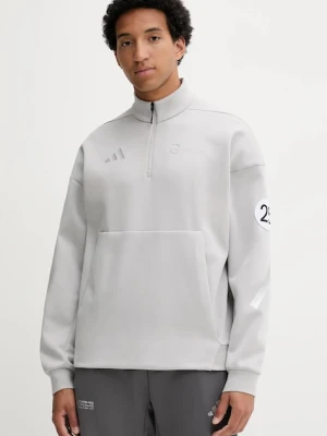 adidas bluza x Mercedes męska kolor szary z nadrukiem JW3477