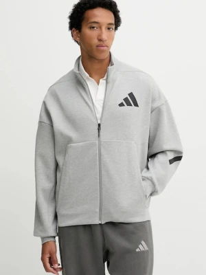 adidas bluza x Z.N.E męska kolor szary z nadrukiem JX0638