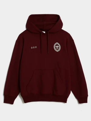 adidas Bluza Z Kapturem Crest Gfx Hood bordowy