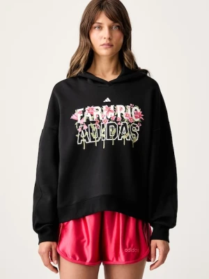 adidas bluza z kapturem damska z bawełną x Farm Rio