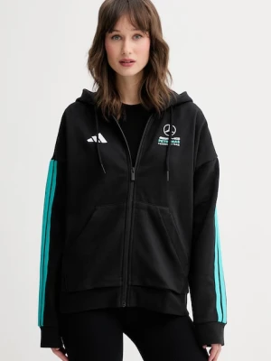 adidas bluza z kapturem damska z bawełną x Mercedes