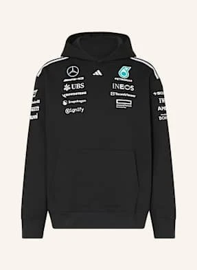 Adidas Bluza Z Kapturem Mercedes – Amg Petronas Formula One Team Team Hood Men schwarz