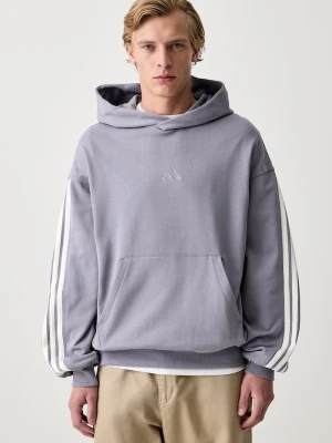 adidas bluza z kapturem męska bawełniana fioletowy
