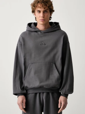 adidas bluza z kapturem męska bawełniana szary