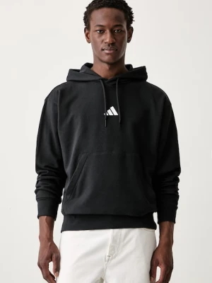 adidas bluza z kapturem męska z bawełną Feelcozy czarny
