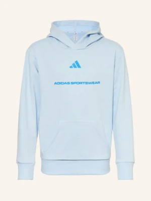 Adidas Bluza Z Kapturem Slogan blau