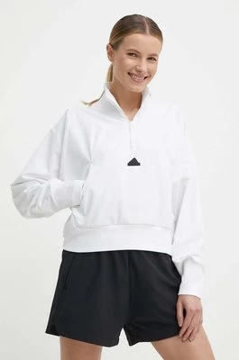 adidas bluza Z.N.E damska kolor biały gładka IN9478