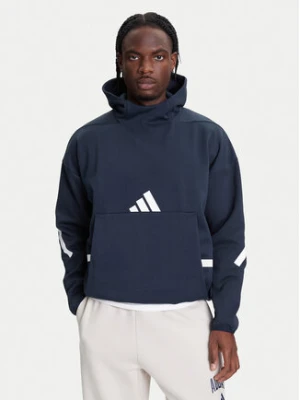 adidas Bluza Z.N.E. JW4729 Granatowy Loose Fit