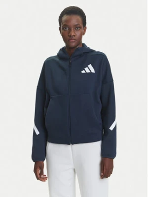 adidas Bluza Z.N.E. JW5320 Granatowy Loose Fit