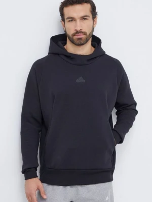 adidas bluza Z.N.E męska kolor czarny z kapturem gładka IN5115
