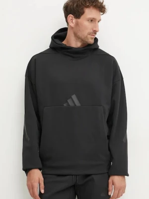 adidas bluza Z.N.E. męska kolor czarny z kapturem z nadrukiem JE7537