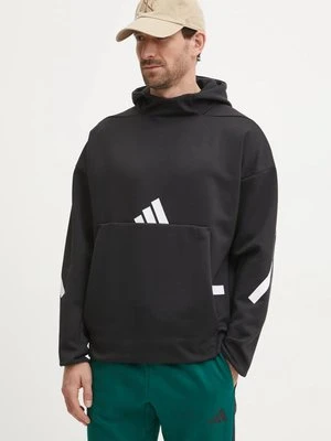 adidas bluza Z.N.E. męska kolor czarny z kapturem z nadrukiem JP0371