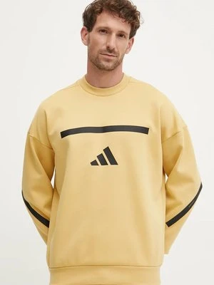 adidas bluza Z.N.E. męska kolor żółty z nadrukiem JJ4896