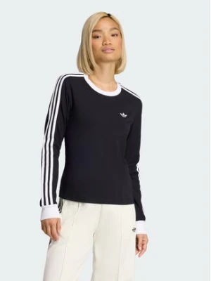 adidas Bluzka 3 Stripes KD7964 Czarny Slim Fit