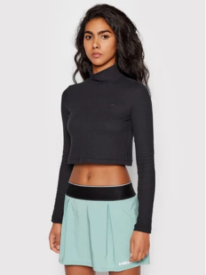 adidas Bluzka Cropped Rib HE6905 Czarny Regular Fit