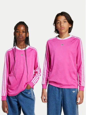 adidas Bluzka Jaquard JW2845 Różowy Loose Fit
