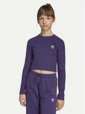 adidas Bluzka JW2600 Fioletowy Slim Fit