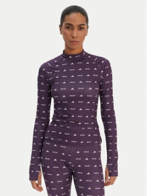 adidas Bluzka Moon Boot JM1104 Fioletowy Slim Fit