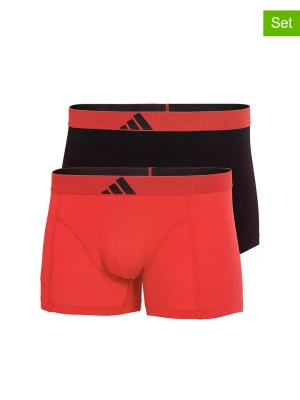 adidas Bokserki (2 pary) w kolorze czarno-czerwonym rozmiar: XL