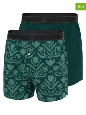 adidas Bokserki (2 pary) w kolorze zielonym rozmiar: M