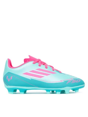 adidas Buty do piłki nożnej F50 Club Messi Firm/Multi-Ground IH0932 Turkusowy