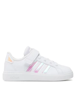 adidas Sneakersy Grand Court Lifestyle Court Elastic Lace and Top Strap Shoes GY2327 Biały