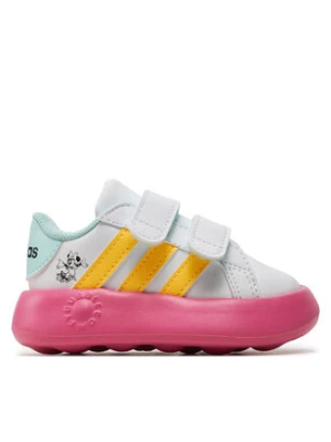 adidas Sneakersy Grand Court Minnie Tennis Sportswear Kids ID8018 Biały